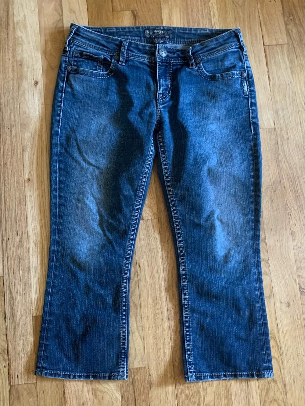Silver Jeans Women's Boot Cut Dark Blue Denim